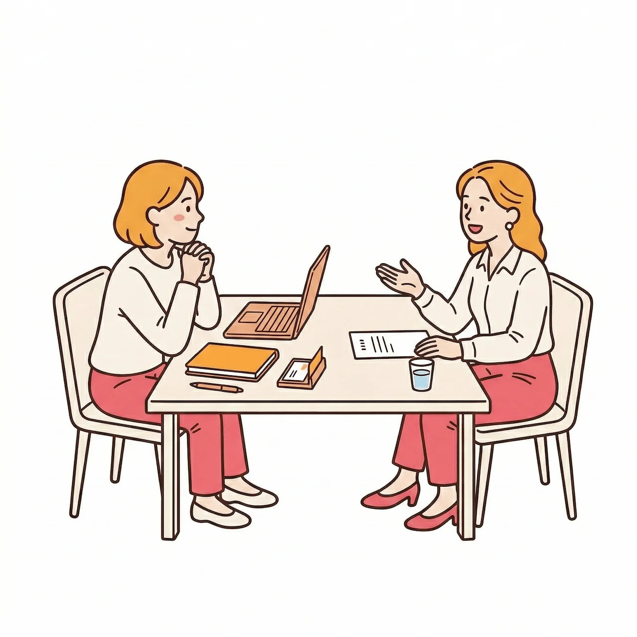 就労支援のイラスト